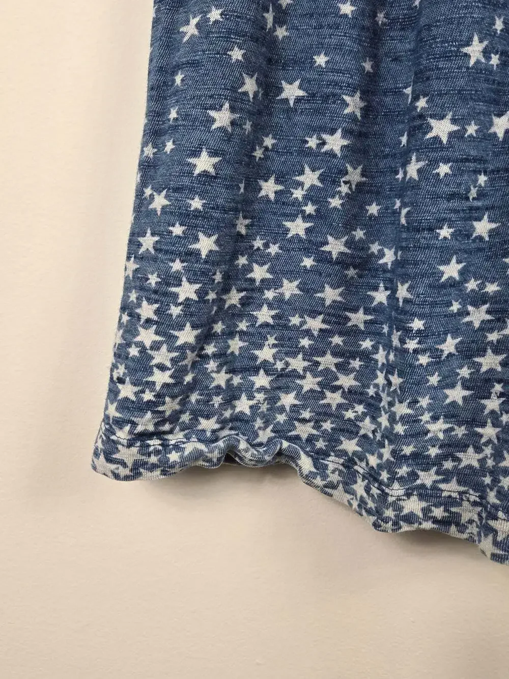 Gap Girls Size 6–7 Blue Star Print Cotton Fit & Flare Skater Dress